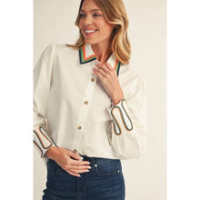 Load image into Gallery viewer, STYLE USA - Embroidery Accent Shirt