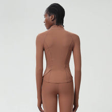 Load image into Gallery viewer, Sodalemon - Women High-Neck Waist-Shaping Yoga Running Workout Jacket