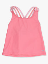 Load image into Gallery viewer, Girls Bubblegum Pink Cross-Back Active Tank Top
