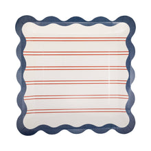 Load image into Gallery viewer, My Mind’s Eye - HAM1244 - Red Stripes Paper Plate - 11"