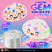 Load image into Gallery viewer, Mystery Gem Filled Squishy Dumpling Toy