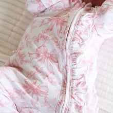 Load image into Gallery viewer, Fancy Frills Ruffle Zipper Footie