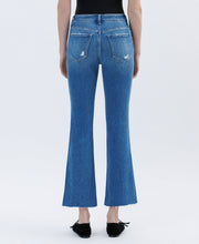 Load image into Gallery viewer, FLYING MONKEY - HIGH RISE RAW HEM BOOTCUT JEANS F6084