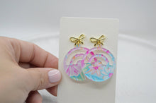 Load image into Gallery viewer, The Adorned Fox - Preppy Summer Floral Acrylic Earrings, Colorful, bright