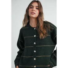 Load image into Gallery viewer, BUTTERMELON - Button Front Striped Cardigan - BMC7580