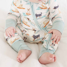 Load image into Gallery viewer, Paddle Pups Convertible Zip Romper
