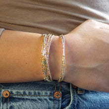 Load image into Gallery viewer, Lenny &amp; Eva - Confetti Beaded Bangle-Silver, Adjustable  Bracelets