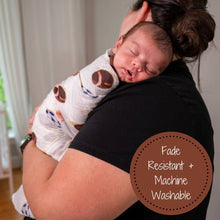 Load image into Gallery viewer, LollyBanks - Go Sports! Baby Muslin Swaddle Blanket
