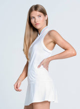 Load image into Gallery viewer, Lucky In Love - Women&#39;s Seamless Textured Sleeveless Polo  - WHITE