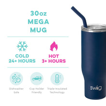 Load image into Gallery viewer, Swig Life - Navy Mega Mug (30oz)