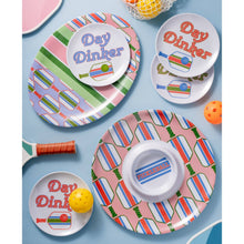 Load image into Gallery viewer, Pickle Ball Melamine Appetizer Plate, Set of 4