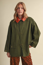 Load image into Gallery viewer, Utility Jacket with Corduroy Collar - Rosewood Pink