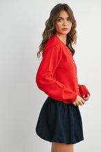 Load image into Gallery viewer, BUTTERMELON - Long Sleeve Buttoned Cropped Cardigan - BMC7906
