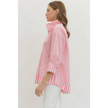 Load image into Gallery viewer, Stripe Print Top - Blue