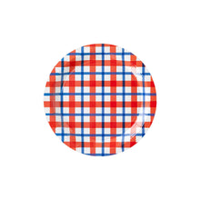 Load image into Gallery viewer, My Mind’s Eye - PLTS365C-MME - Americana Plaid Paper Plate