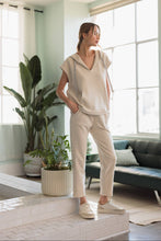 Load image into Gallery viewer, Kyle Poncho Top with Sparkles - Beige