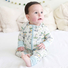 Load image into Gallery viewer, Country Club Cuties Convertible Zip Romper | Blue