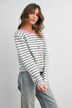 Load image into Gallery viewer, BUTTERMELON - Sailor Stripe Cardigan-BMC8385