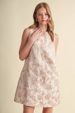Load image into Gallery viewer, Metallic Floral Shift Dress