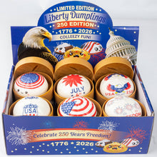 Load image into Gallery viewer, Sparkling Extras - 4th of July flag USA DUMPLINGS Squishy squeeze Toy