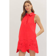 Load image into Gallery viewer, Solid sleeveless mini dress - Green