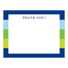Load image into Gallery viewer, Donovan Designs - Rugby Stripe Flat Thank You Notes