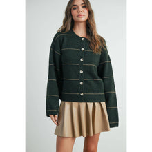Load image into Gallery viewer, BUTTERMELON - Button Front Striped Cardigan - BMC7580