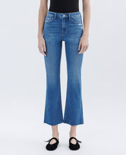 Load image into Gallery viewer, FLYING MONKEY - HIGH RISE RAW HEM BOOTCUT JEANS F6084