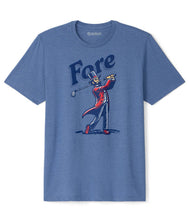 Load image into Gallery viewer, Fore T-Shirt - Men's 4th of July Patriotic USA Golf Tee