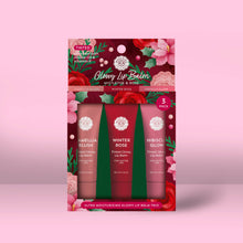 Load image into Gallery viewer, Mistletoe &amp; Rose  Glowy Lip Balm Trio