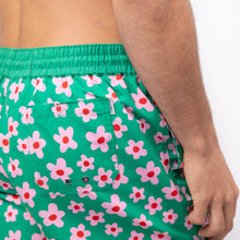 Load image into Gallery viewer, BILLYBELT - Flowers 100% recycled polyester swim shorts