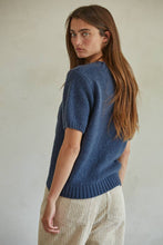 Load image into Gallery viewer, Knit Sweater Acrylic Nylon Wool Spandex Cable Detail - Gray