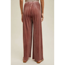 Load image into Gallery viewer, Crushed Velvet Wide Leg Pants