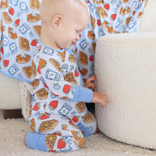 Load image into Gallery viewer, Sweet Stacks Convertible Zip Romper | Blue