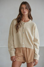Load image into Gallery viewer, By Together - W2536 | Knit Polyester Acrylic Sweater Crew Neck Cardigan