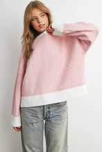 Load image into Gallery viewer, BUTTERMELON - Cozy Contrast Trim Sweater-BMW8575