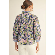 Load image into Gallery viewer, Navy Floral Top