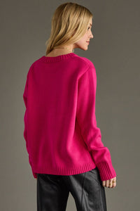 Panache Apparel Co. - Bright Pink Apres Sweater