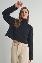 Load image into Gallery viewer, BUTTERMELON - Thick Braid With Turtle Neck Long-Sleeve Sweater -  BMW7168