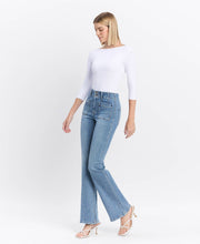 Load image into Gallery viewer, Flying Monkey - High Rise, Front Pocket Flare Jeans -  F5510