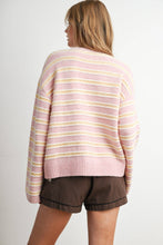 Load image into Gallery viewer, BUTTERMELON - Cozy Stripe Button-Up Cardigan- BMC8594