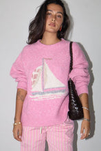 Load image into Gallery viewer, Bailey Rose - Sailboat Knit Fuzzy Sweater
