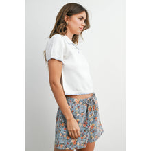 Load image into Gallery viewer, BUTTERMELON - Scalloped Trim Knit Polo Top - BMW8391