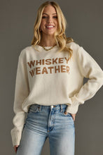 Load image into Gallery viewer, Ivory Whiskey Weather Sweater