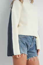 Load image into Gallery viewer, Two-Toned Turtleneck Sweater