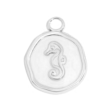 Load image into Gallery viewer, WJW - 18K Gold PVD Seahorse Epoxy Charm