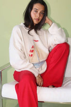 Load image into Gallery viewer, Bailey Rose - Sailboat Knit Fuzzy Sweater