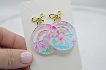 Load image into Gallery viewer, The Adorned Fox - Preppy Summer Floral Acrylic Earrings, Colorful, bright