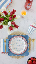 Load image into Gallery viewer, My Mind’s Eye - HAM1142 - Hamptons Petite Stars 9" Paper Plate
