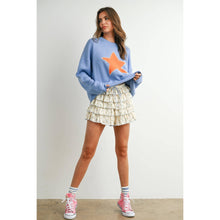 Load image into Gallery viewer, BUTTERMELON - Drop Shoulder Star Pattern Sweater - BMW7756
